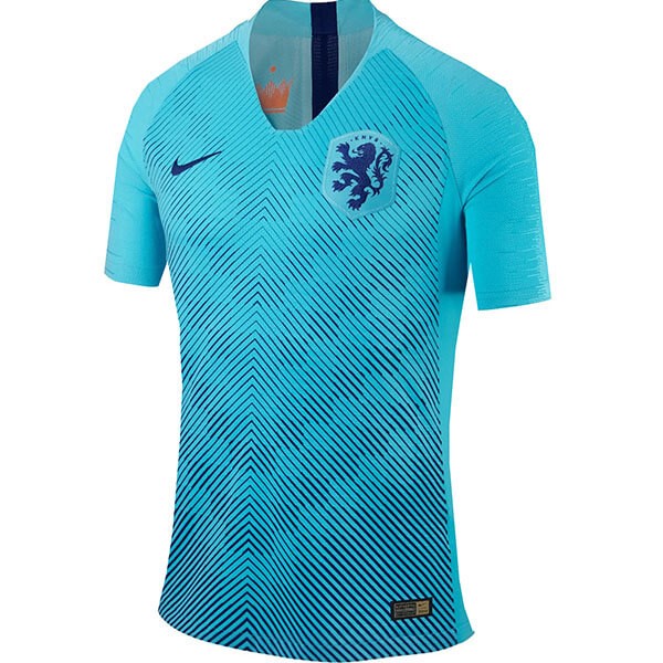 Camiseta Países Bajos Segunda equipación Mujer 2019 Azul Claro